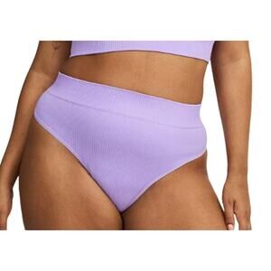 Torrid Seamless Rib High Rise Thong Panty Violet Tulip Plus Size2X